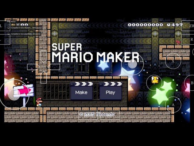 Super Mario Maker WiiU Cemu Mobox Android Test Xiaomi 11T Pro 12/256 Snapdragon888 Gameplay