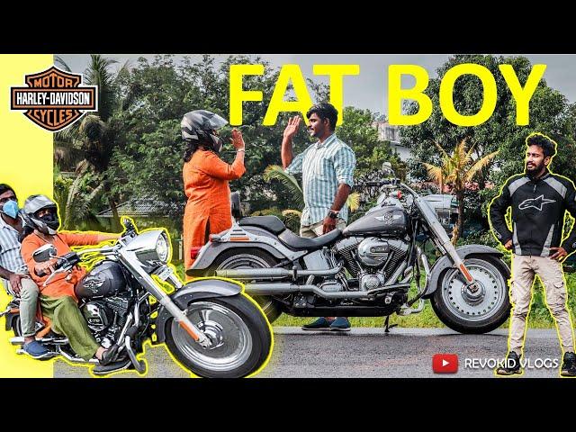 Woman riding Harley-Davidson FatBoy | Twin Cam 103™ 1690cc - Revokid Vlogs