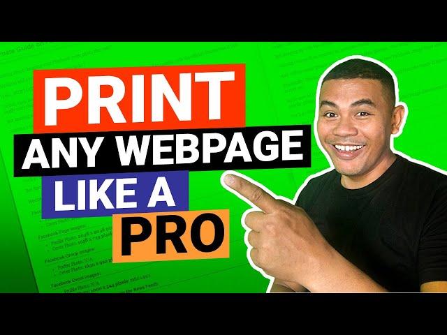 How to Print Any Webpage Like a Pro