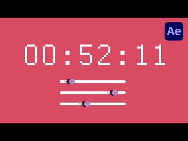 Configurable Timers - After Effects Tutorial