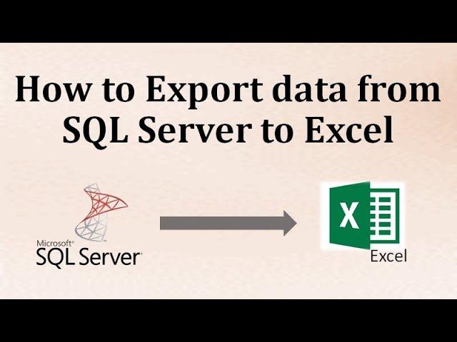 How to export data from SQL server to Excel | Export table records to Excel | SQL DBA