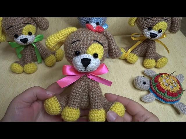 Как связать собачку  Часть 2 , сборка игрушки