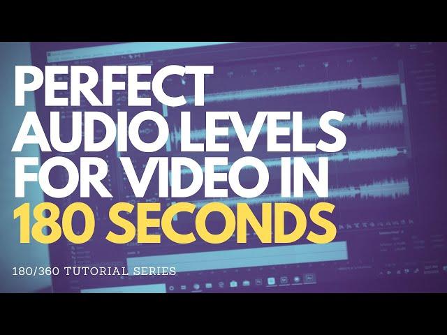 Get PERFECT Audio Levels for Video [In 180 seconds] | Frame Voyager