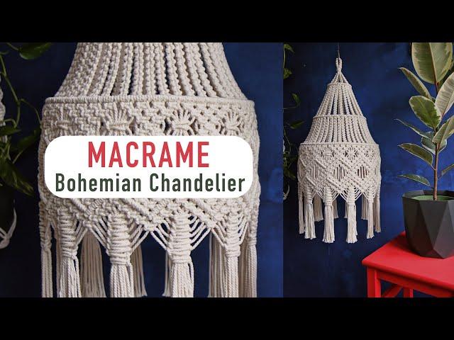 DIY: Tutorial Macrame Bohemian Chandelier