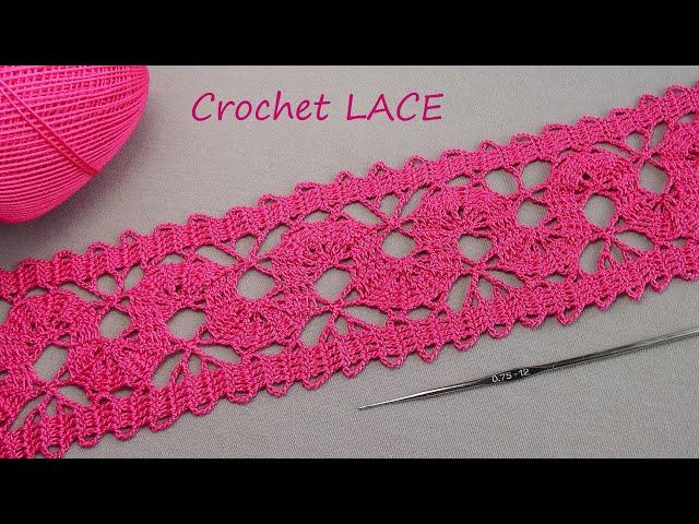 Beautiful  CROCHET LACE for beginners PATTERN SCHEME Брюггское КРУЖЕВО КРЮЧКОМ вязание начинающих