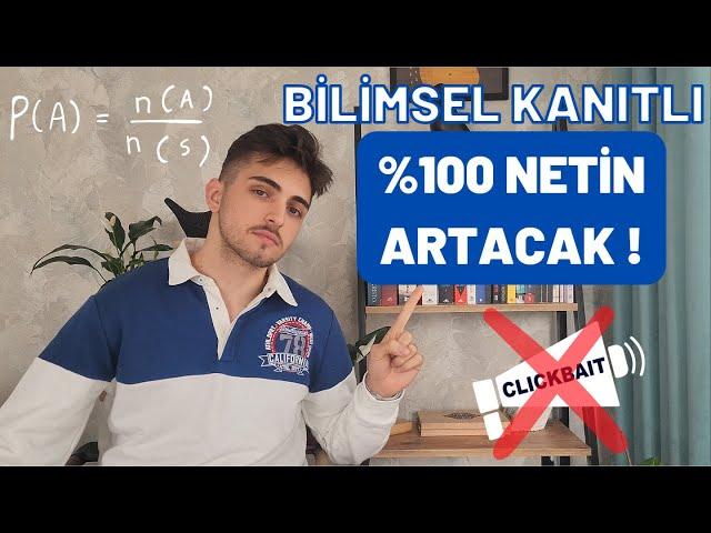 Bilimsel Kanıtlı Net Arttıran Taktik ! | ANINDA NET KAZAN ! | #tyt #yks