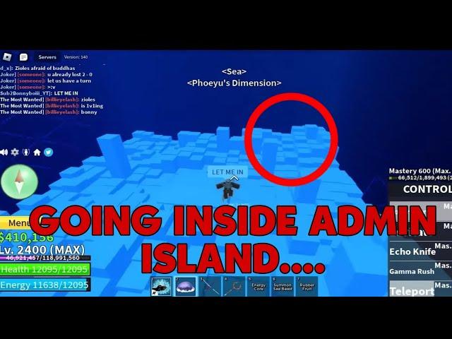 ADMIN SECRET ISLAND IS BUGGED??.... ( Blox Fruits )