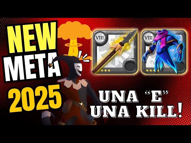 New meta daño nuclear Lanza de la garza omg Albion Online.