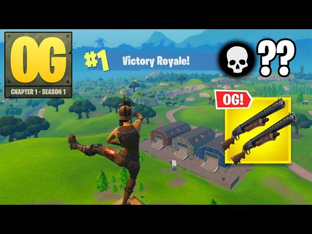 Fortnite OG | High Kill Solo Win DOUBLE PUMP Gameplay (Fortnite Chapter 1 Season 1)