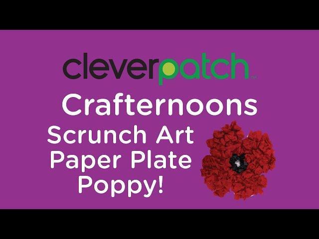 CleverPatch™ Crafternoons – Scrunch Art Poppy