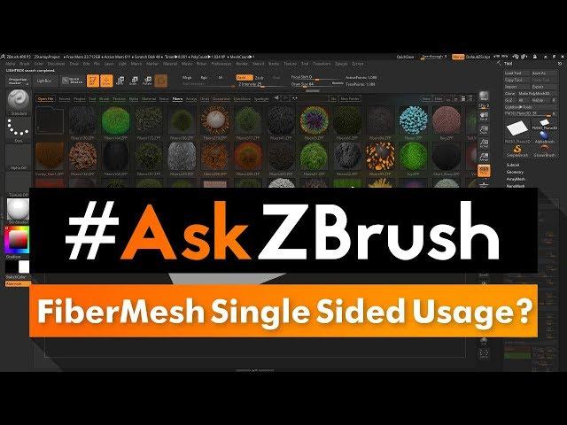 #AskZBrush: “How can I use FiberMesh so that it only affects one side of a model?”