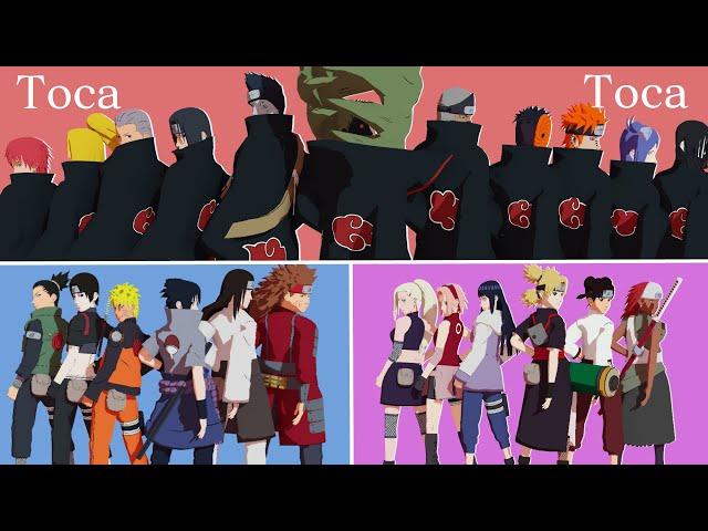 Toca Toca - Naruto Boys*Naruto Girls*Akatsuki | Naruto MMD