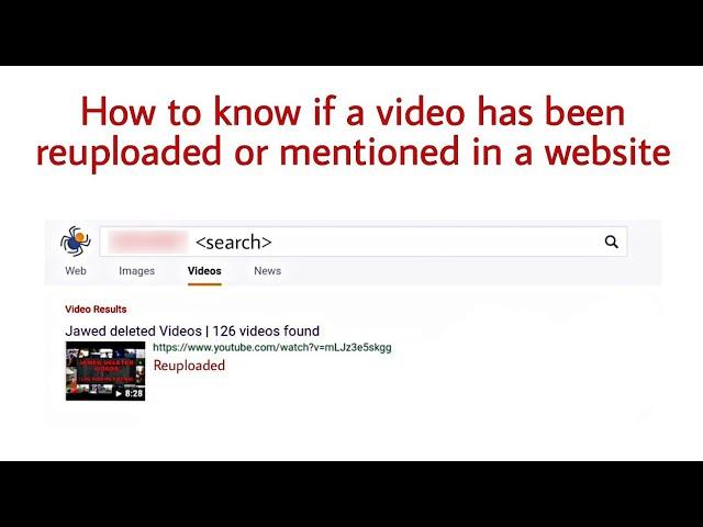 How to watch deleted youtube videos (Read description)