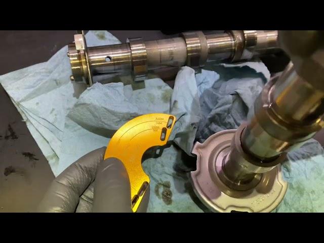 Mercedes camshaft - M276 camshaft marking and check reluctor wheel / tone ring etching