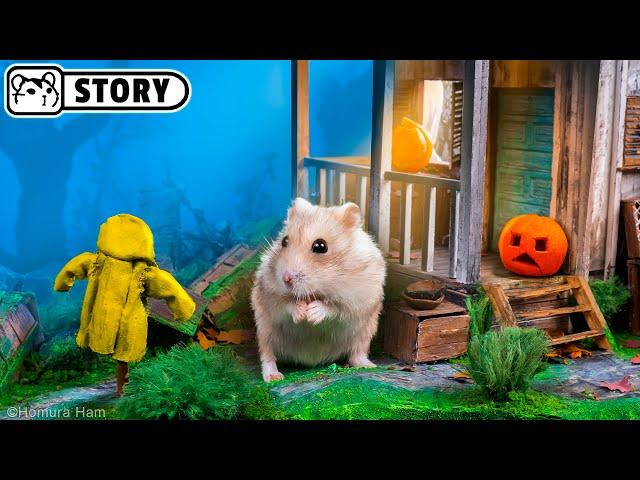  Hamster Escapes the Little Nightmares Maze in the Hunter's House  Homura Ham