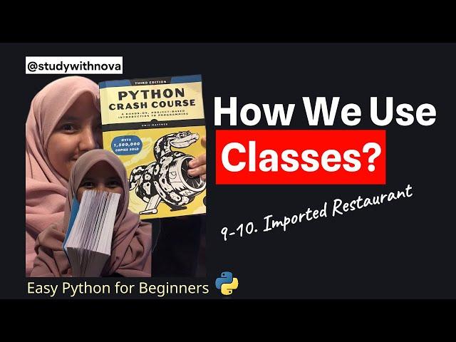 #61 Let's Code Python Crash Course | studywithnova