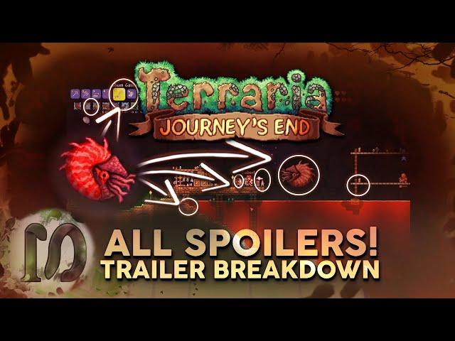 TERRARIA 1.4 JOURNEY'S END -  ALL TRAILERS BREAKDOWN  2020 - ALL SPOILERS UPDATED (every detail)