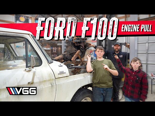 ABANDONED To RESTORED! Rebuilding A Ford F100 | Part 1- Engine Removal & Diagnosis