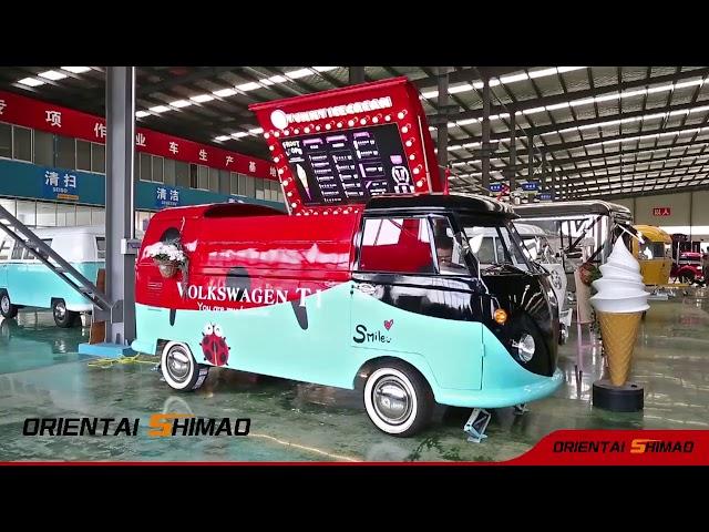 Customized Design Electric Ice Cream Cart Fast Food Truck