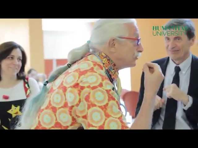 Patch Adams brings to Humanitas the therapy of smiling