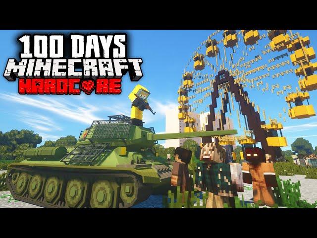 I Survived 100 Days in Radioactive Chernobyl in Hardcore Minecraft