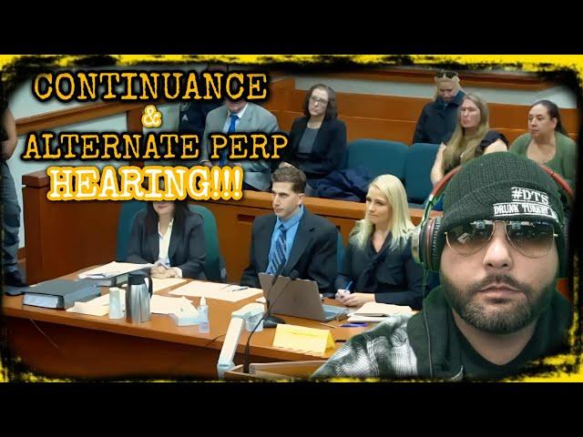 BREAKINGBryan Kohberger Continuance & Alternate Perp Pretrial Hearing #idaho4 #bryankohberger