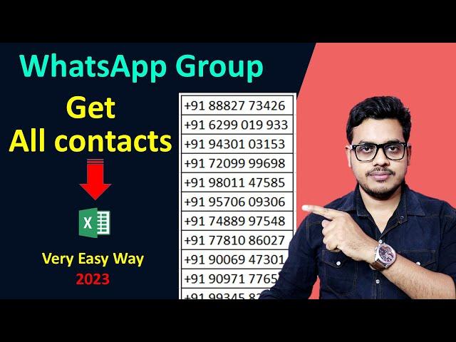 How to extract all numbers form whatsapp group | Save WhatsApp Group Contacts in excel