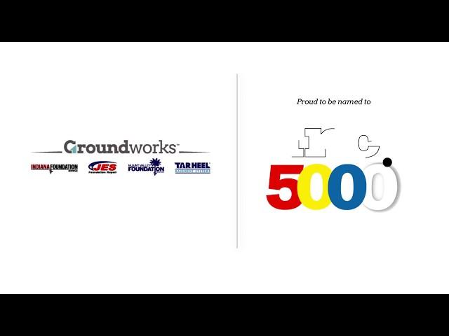 Groundworks Companies Named in Inc. 5000 list of Fastest Growing Companies