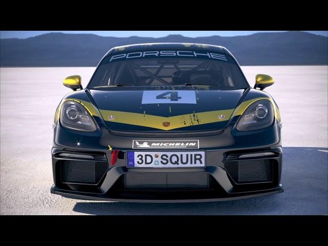 3D Model Porsche 718 Cayman GT4 Clubsport 2019 at 3DExport.com