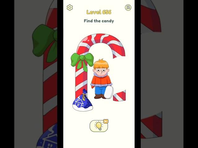 DOP 2 Level 656 Find the candy All LEVELS  #game #gameplay#shorts #656