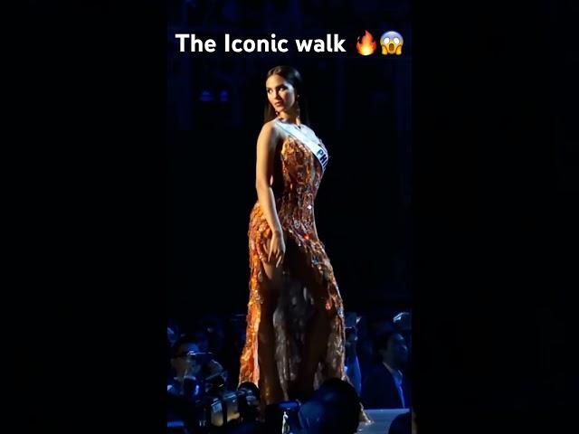 Iconic walk of Miss CATRIONA GRAY  #missuniverse2018