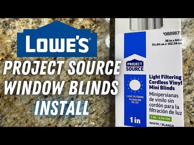 Project Source Window Blinds Install (1" Blinds From Lowe's)