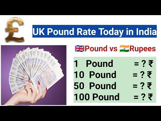 UK Pound Rate Today in India | Pound Rate Today | England Pound Rate Today | Pound to Indian Rupees