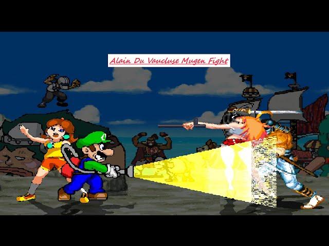 Mugen : Luigi & Princess Daisy Vs Roxy & Sodom (Request)