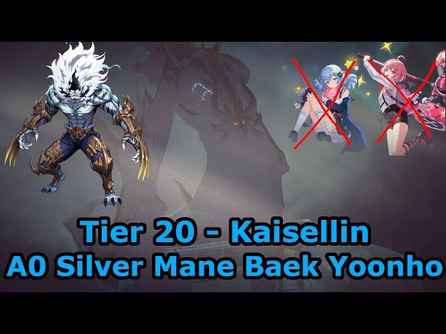 A0 SILVER MANE BAEK YOONHO VS TIER 20 KAISELLIN | NO LOLIS | ENCORE DUNGEON [Solo Leveling: Arise]