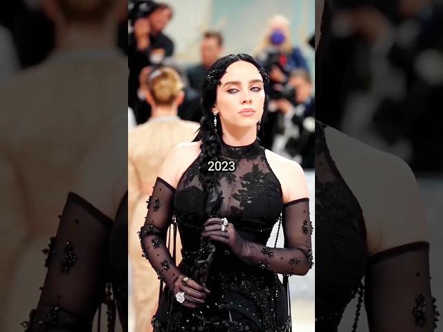 2021 VS 2023 Billie Eilish Met Gala outfit 