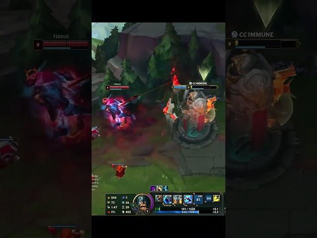 Wingsofdeath vs Nasus - Olaf Moment - League of Legends #shorts