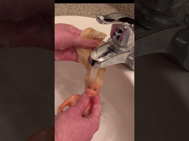 Restoring workin out Barbie dolls hair #shorts