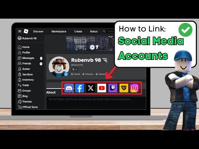 How To Add Social Links On Roblox Profile