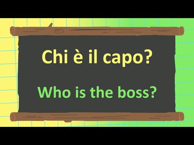 400+ Most Essential Italian WHO, WHAT, WHERE, WHEN and WOULD Questions!