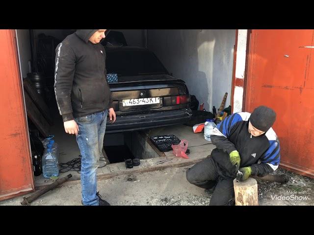 Замена подвесного подшипника карданного вала на на Ford Sierra