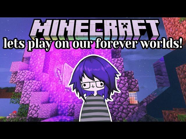 Let's play on our forever worlds together! :3 Cozy Minecraft hangout! 。.:*:･'(*⌒―⌒*)