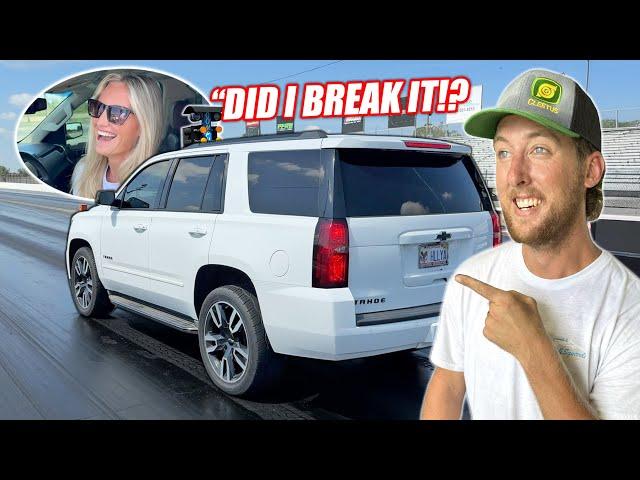 My Wife's Supercharged Tahoe Hits the Drag Strip! + Leroy Repair/Update!