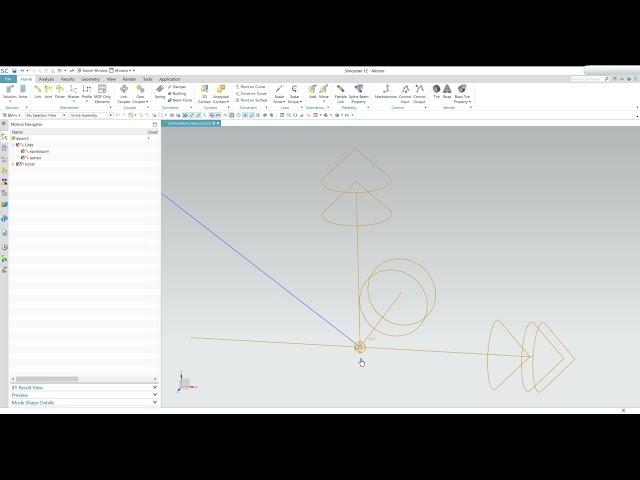 Решение задач кинематики в Simcenter3D Motion v.12 (Упражнение 3)