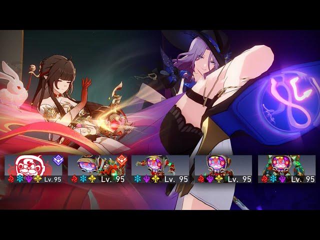 0 Cycle "5M HP boss" showcase -  E1 Lingsha E0 Jade with E6 supports  | Honkai Star Rail MOC 12