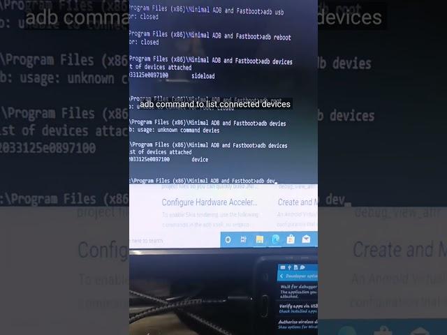 adb command to show connected devices!!!!