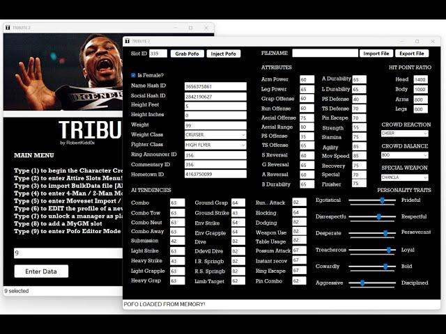 HOW TO USE POFO EDITOR TRIBUTE 2.5 | WWE2K24