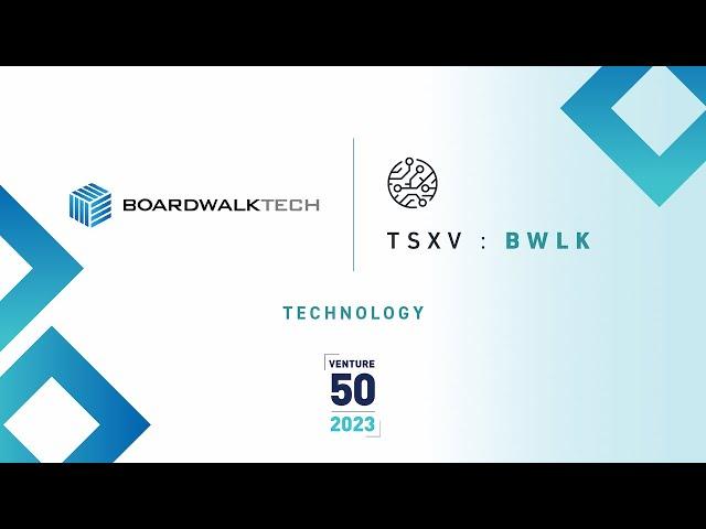 Boardwalktech Software Corp. (TSXV:BWLK) | 2023 TSX Venture 50™