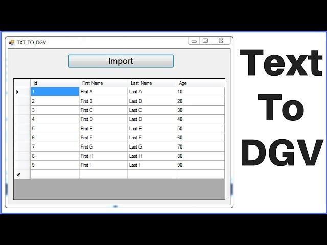 C# - How To Import Text File Data Into Datagridview In C# [ With Source Code ]