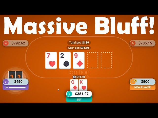 Bluffing Tips for Online Poker – I Went Crazy On Ignition! ️